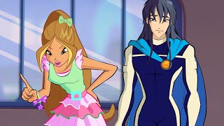 Flora and Helia get messed up by Stormys invisible antics  Winx Club Clip [upl. by Edobalo]