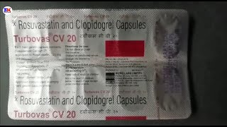 Turbovas CV 20 Capsule  Rosuvastatin and Clopidogrel Capsule  Turbovas CV 20mg Capsules use review [upl. by Averat]