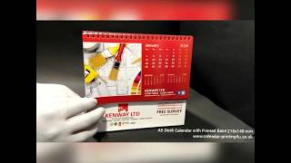 DL A5 Desk Calendar with Printed Base 2018 [upl. by Joshua]