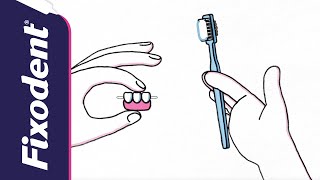 How to Clean Your Partial  Fixodent [upl. by Eivi]