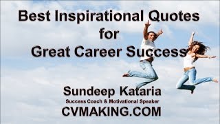 Best Inspirational Quotes for Great Career Success [upl. by Relyhs515]