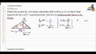 Trigonometría Problemas 4º de ESO matemáticas [upl. by Bethina]