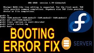 How to fix linux bootup error virtualbox  Fedora [upl. by Shelman]