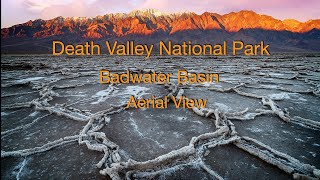 Death Valley National Park Badwater Basin Aerial View [upl. by Canada]