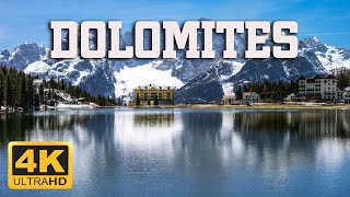 Travel Calm Dolomites Relaxing Drone Footage with Calming Music 4K [upl. by Anaeda]