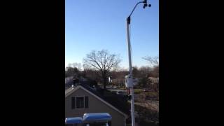 Davis Vantage Pro2 Anemometer Setup on Rooftop [upl. by Calan]