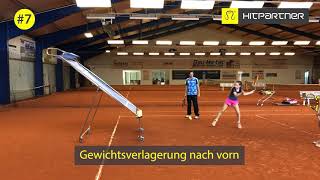 Tennistraining Übungen an der mobilen Tenniswand HitPartner [upl. by Azelea]