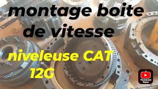 montage boite de vitesse niveleuse CAT 12G [upl. by Linette]