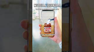 Dont Toss That Nutella Jar Make INSANE Nutella Ice Cream in MINUTES 2Ingredient Hack [upl. by Channing]