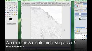 GIMP Tutorial  Bilder in Bleistiftzeichnungen verwandeln [upl. by Drice]