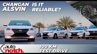 Changan Alsvin 2023 100 Km Test Drive Build Quality Drive Comfort Alsvin Pakistan  AutoNotch [upl. by Aynor899]