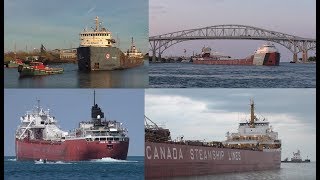 17 Ships on Great Lakes  Classic lakers of the 2017 shipping season  big ships on the Great Lakes [upl. by Eda]