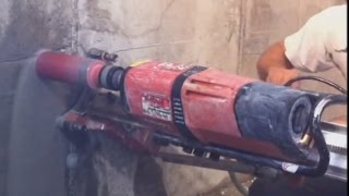 Hilti DD350 KOMPLETTE KERNBOHRUNG online VIDEO HD [upl. by Airamahs]