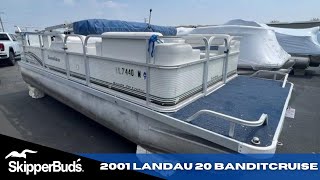 2001 Landau 20 Bandit Cruise Pontoon Tour SkipperBuds [upl. by Laroc]