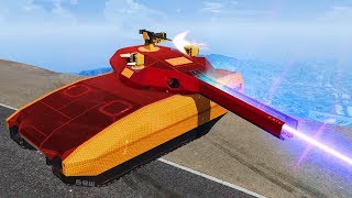 MOST POWERFUL LASER TANK GTA 5 DLC [upl. by Airdnua]