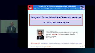 Tutorial Session 3 Integrated Terrestrial and Non Terrestrial Networks in the 6G Era and Beyond [upl. by Sutphin927]