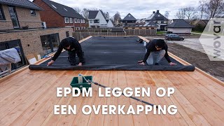 EPDM dakbedekking  Hoe leg je EPDM [upl. by Priest]