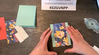 A Simple Card Template to Bust your Stash of Patterned Paper  Papercrafting Playdate 13 [upl. by Asiak]