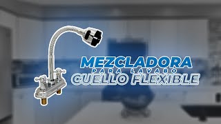 MEZCLADORA PARA LAVABO CUELLO FLEXIBLE SP4065 [upl. by Fanya216]