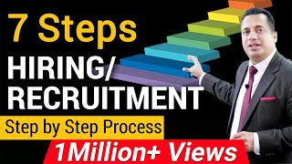 7 Steps for Hiring  Recruitment  Step by Step Process  Dr Vivek Bindra [upl. by Adnohs]