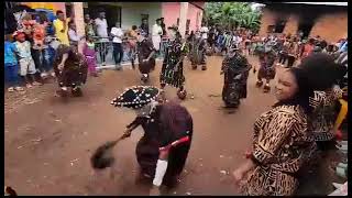 Amazing Masquerade dance from NW Cameroon Bafut Manjong tradiyional dance [upl. by Ssegrub]