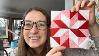 Block 6 2024 Scrappy Sampler Mystery Block of the Week star quilt block tutorial [upl. by Bindman152]