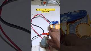 Synchronous Motor Generator Experiment Real Or Fakeshortsvideo synchronousmotor experiment [upl. by Ynnavoig234]