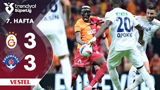 Vestel  Galatasaray 33 Kasımpaşa  HighlightsÖzet  Trendyol Süper Lig  202425 [upl. by Ardnnaed]