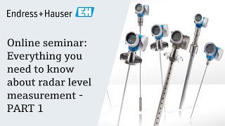 Everything you need to know about radar level measurement  Part 1  EndressHauser [upl. by Lisk]