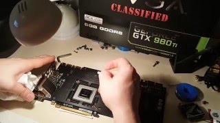 980Ti CLASSIFIED Waterblock Adding [upl. by Hege]