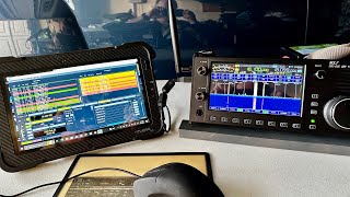 Wolf RS998 SDR Transceiver running WSJTX on a Windows tablet [upl. by Alyn]