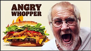 Angry Grandpa Angry Whopper  Commercial  Burger King [upl. by Terrijo969]