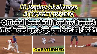 Bad Time for Umpires  10 Replay Challenges 8 Calls OVERTURNED [upl. by Aylat]