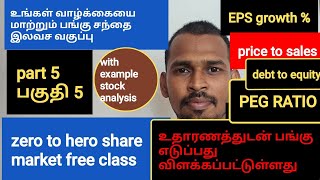 share market free class tamil long term investment in stock tamil part 5 [upl. by Ailana]