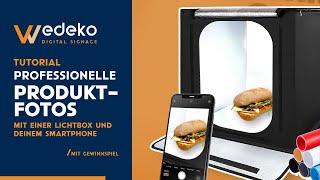 ℹ️ TUTORIAL  FOTOBOX Professionelle Produktfotos mit einer Lichtbox 📸  Smartphone 📲 WEDEKOCOM 🖥️ [upl. by Torrence]