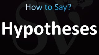 How to Pronounce Hypotheses Plural Hypothesis [upl. by Aynom]