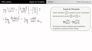 Reguła de lHospitala  zadanie 7 [upl. by Yecnahc]