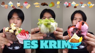 KOMPILASI MAKAN ES KRIM DENGAN BERBAGAI MACAM TOPPING [upl. by Susann]