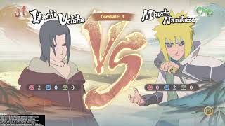 Itachi edo tensei vs minato edo tensei en superdificil naruto [upl. by Ahaelam]