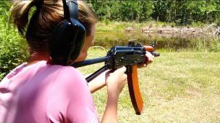 Courtney fires the Krinkov AKS74u [upl. by Skrap]