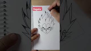 Como desenhar Vegeta Dragon Ball Z dbz dragonball animedesenho goku dragonballdaima anime [upl. by Champagne]