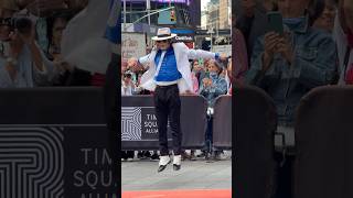 Michael Jackson impersonator in Times Square 🕺 [upl. by Anaynek479]