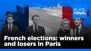 French election results winners and losers in Paris  euronews 🇬🇧 [upl. by Katinka]