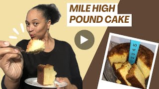 Elevate Your Baking Skills with a Mile High Pound Cake Recipe poundcakerecipe [upl. by Keyek]