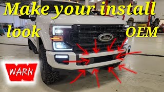 New Ford TREMOR  WARN winch OEM install watch this [upl. by Vasileior810]