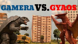 GAMERA vs GYAOS Stop motion animation [upl. by Airres]