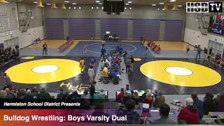 Hermiston High  Varisty Wrestling Dual 12122015 [upl. by Dominga]