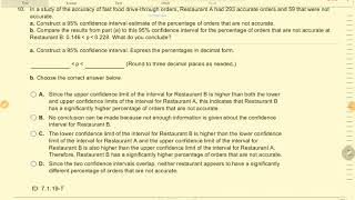 Confidence Intervals  Proportions Exc7119T [upl. by Eilahs]