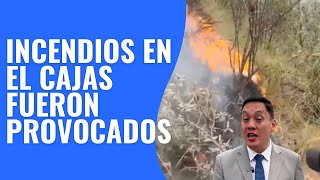 ALCALDE DE CUENCA CONFIRMA QUE LOS INCENDIOS EN “EL CAJAS” DE CUENCA FUERON PROVOCADOS [upl. by Ahouh120]