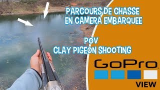 Gopro Parcours de chasse BallTrap en Caméra Embarquée  POV clay pigeon shooting [upl. by Aihsenet779]